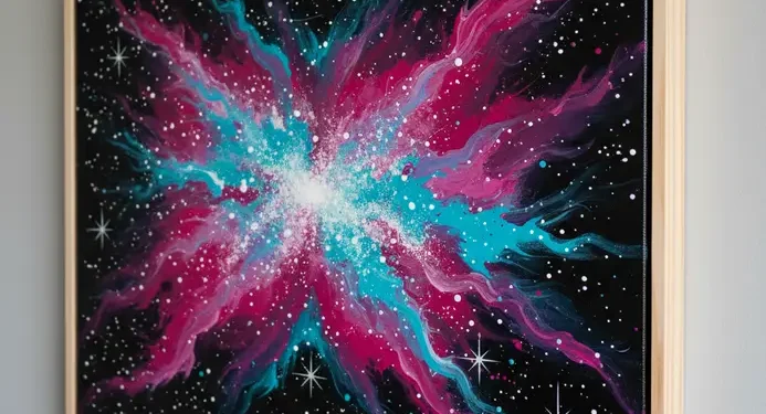 Easy Acrylic Galaxy Painting For Beginners
