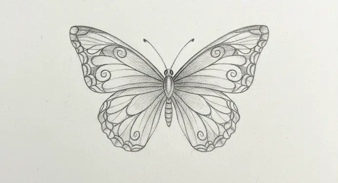 Easy Butterfly Drawing Ideas