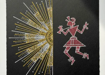 Easy Indian Folk Art Drawing