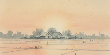 Easy Indian Village Scene Painting