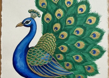 Easy Peacock Painting Indian Art