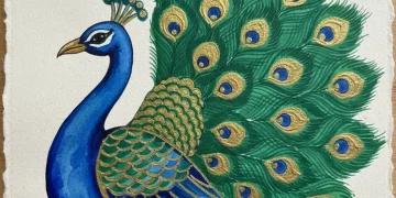 Easy Peacock Painting Indian Art