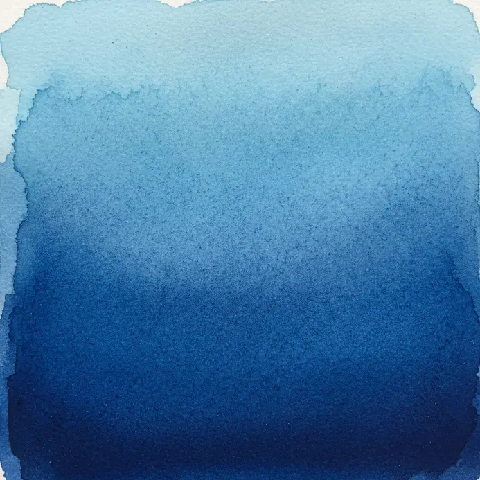 A deep blue watercolor gradient transitioning smoothly from a light surface to a dark abyss.