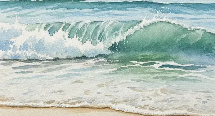 Easy Watercolor Ocean Painting Ideas