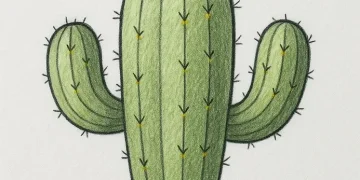 How To Draw A Cactus