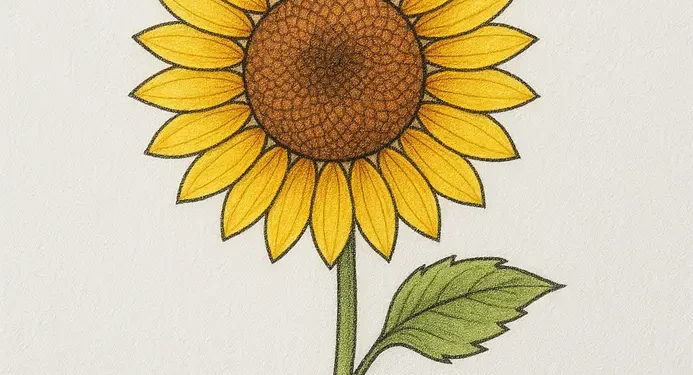 How To Draw A Sunflower