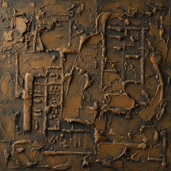 Detailed ochre and charcoal drawings on a rough cave wall.