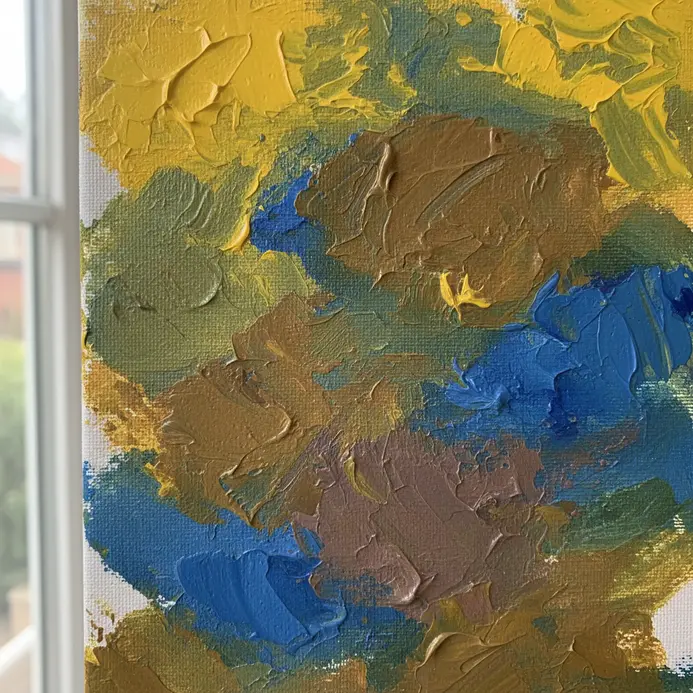 A practical pigment mixing chart demonstrates the darkening and saturation loss as more colors are combined.