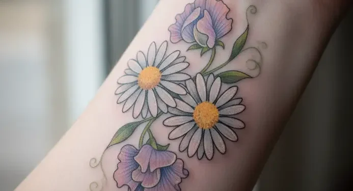 April Birth Flower Tattoo Ideas