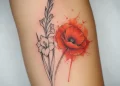 August Birth Flower Tattoo Ideas