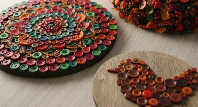 Button Art And Craft Ideas