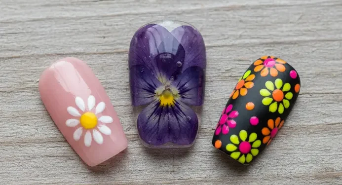 Diy Floral Nail Art
