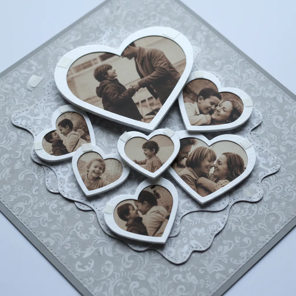 DIY heart touching scrapbook idea 37