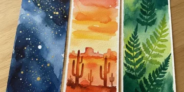 Diy Watercolor Bookmarks