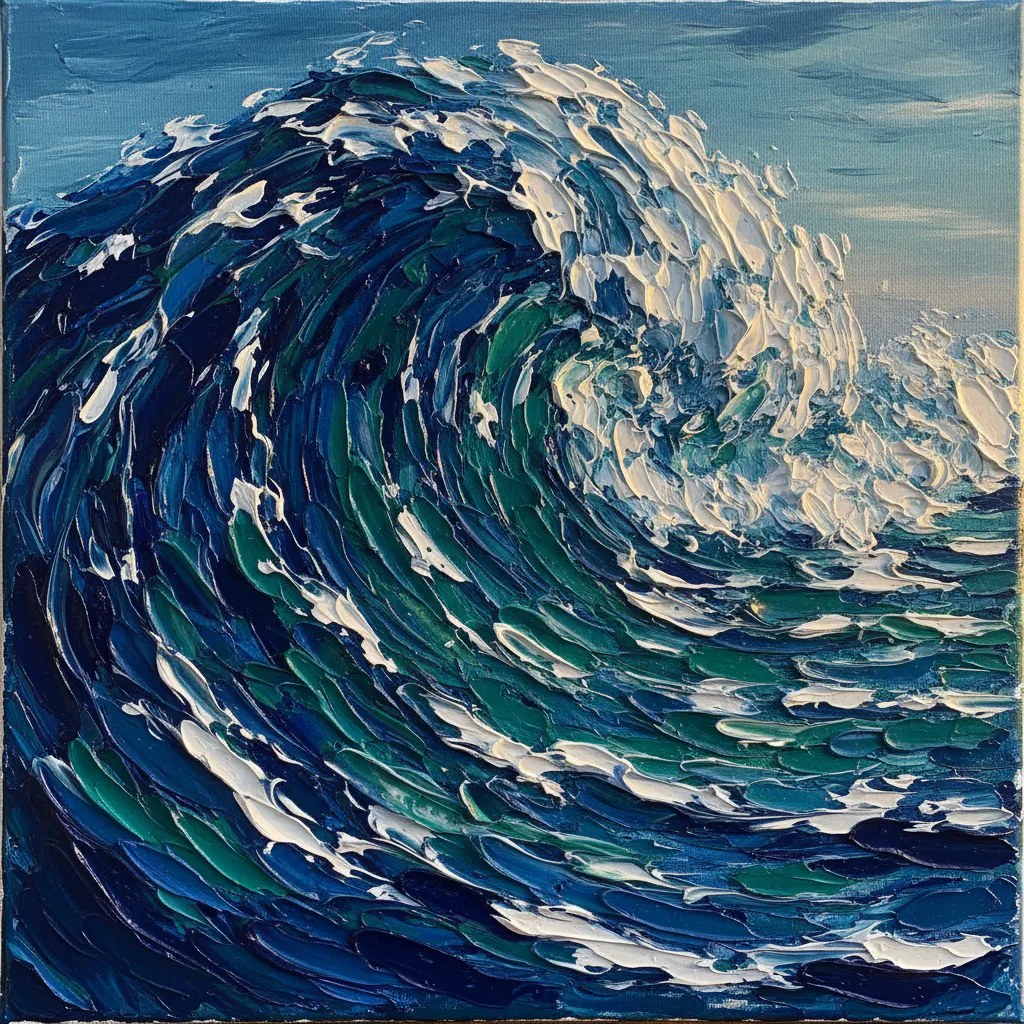 Easy acrylic beach painting for beginners 19