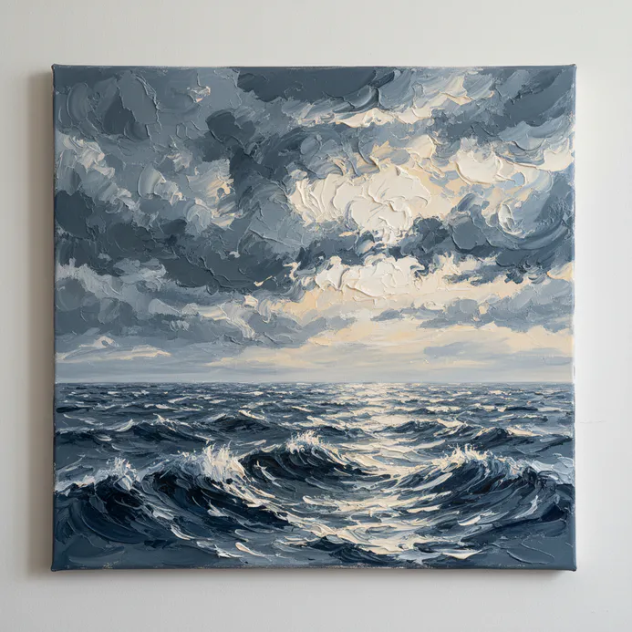 Easy impasto painting idea 41