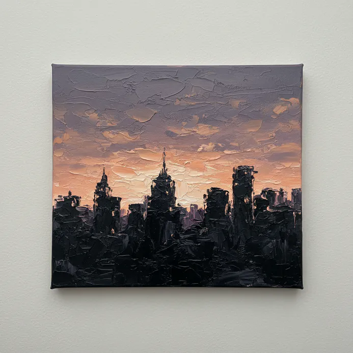 Easy impasto painting idea 44