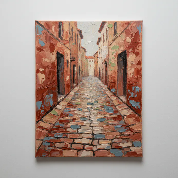 Easy impasto painting idea 46