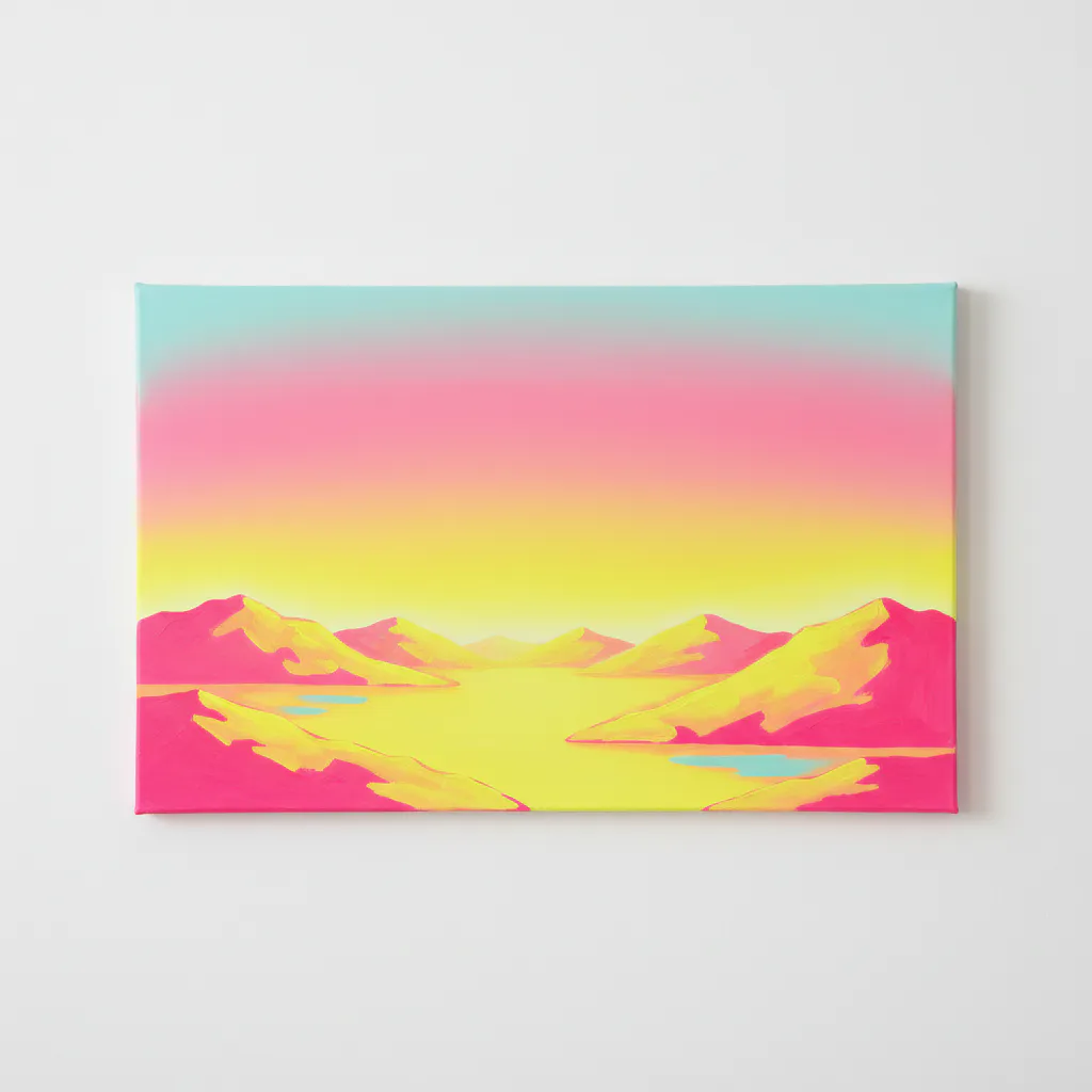 Easy neon acrylic painting idea 39