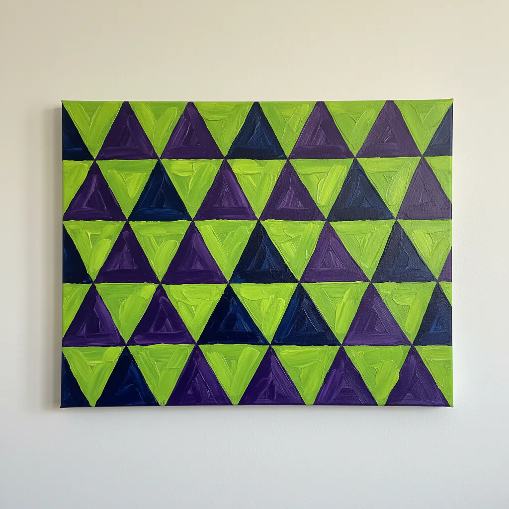 Easy neon acrylic painting idea 41