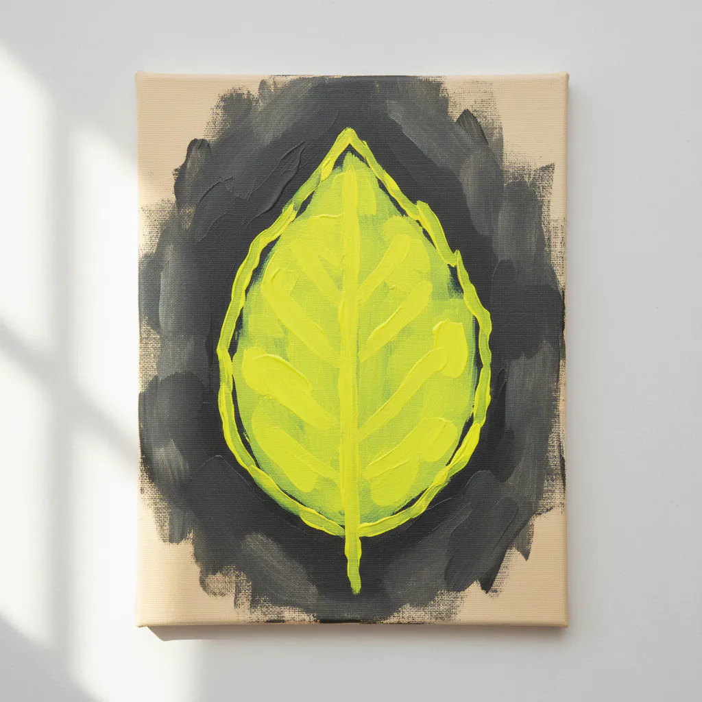 Easy neon acrylic painting idea 45