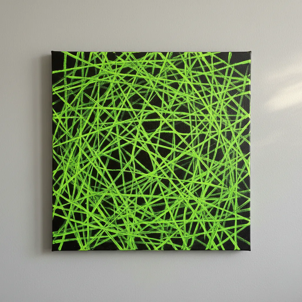 Easy neon acrylic painting idea 48