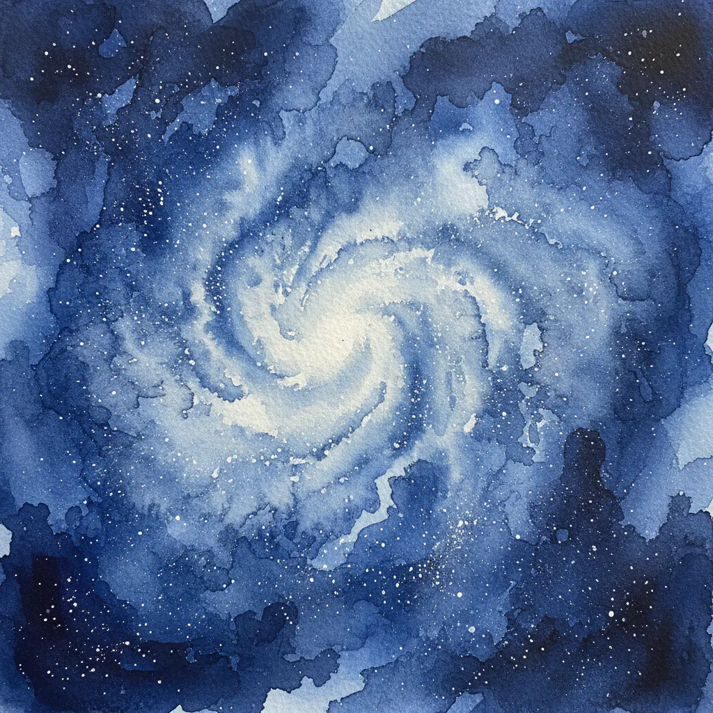 Easy watercolor night sky painting idea 16