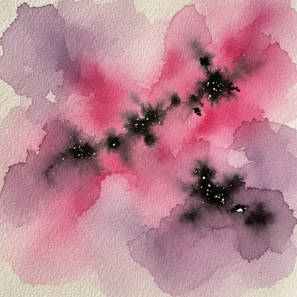 Easy watercolor night sky painting idea 17