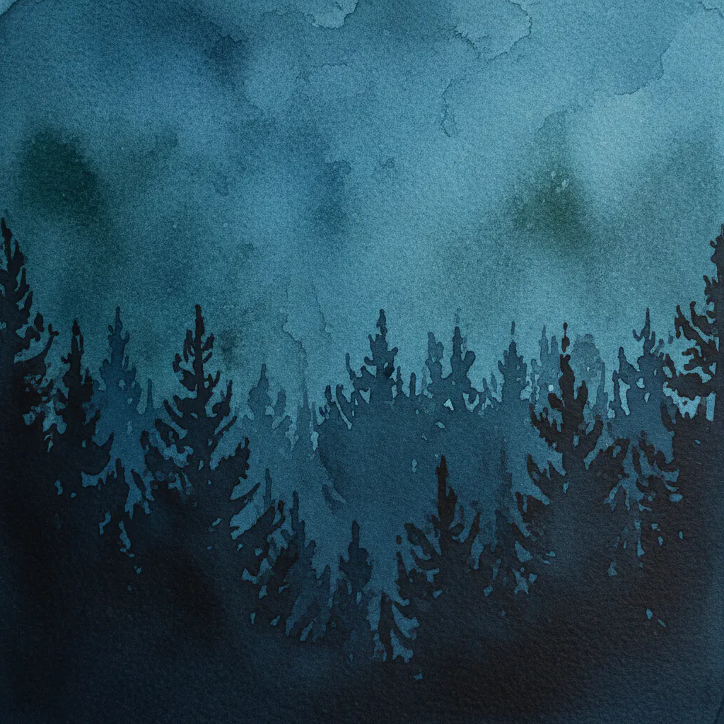 Easy watercolor night sky painting idea 19