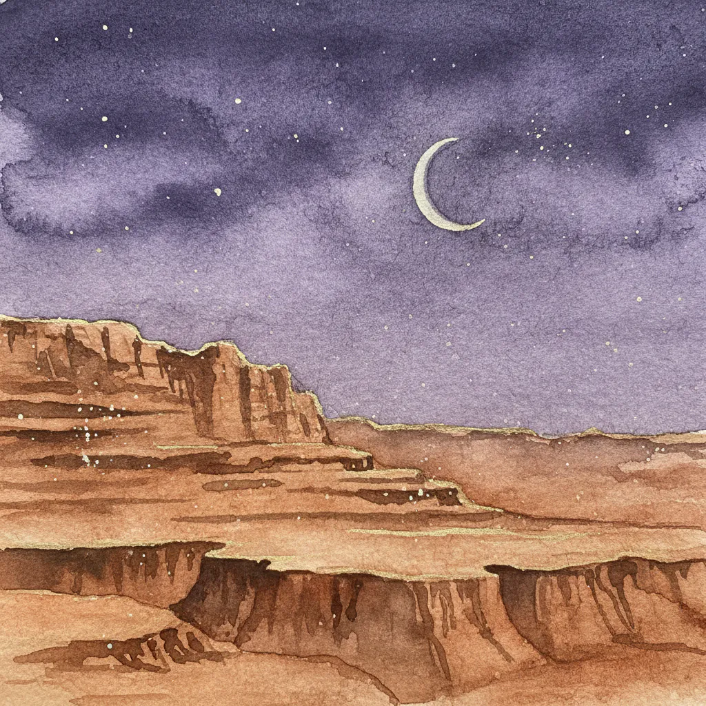 Easy watercolor night sky painting idea 20