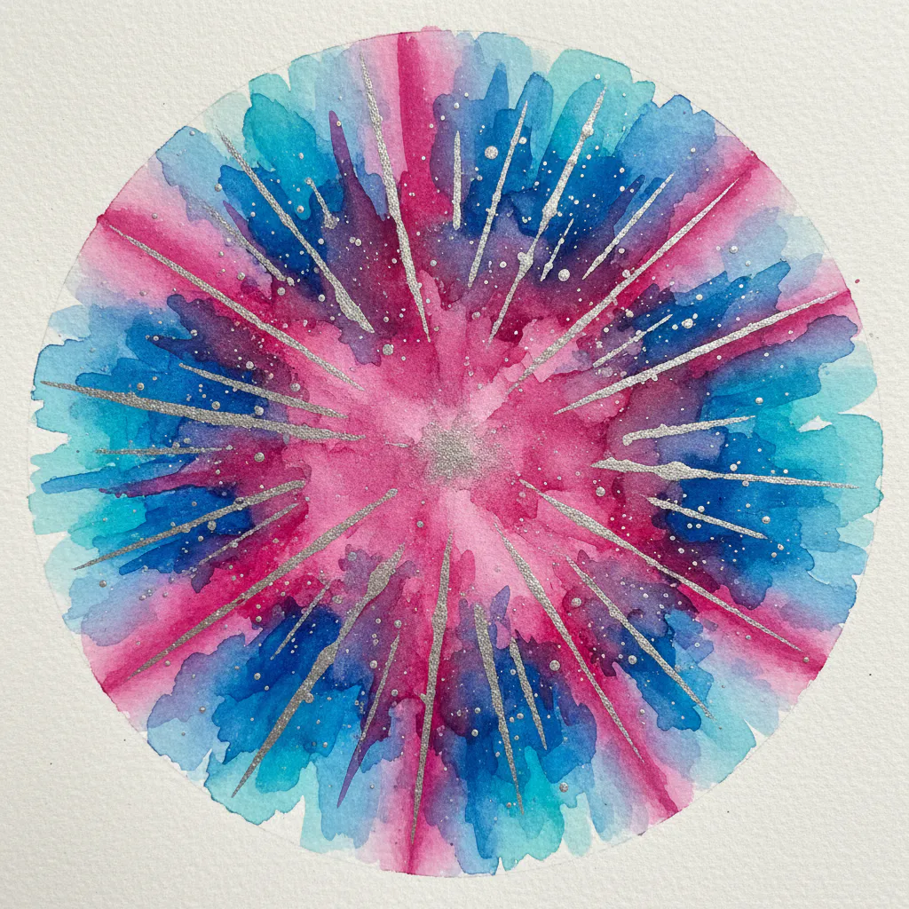 Easy watercolor night sky painting idea 22