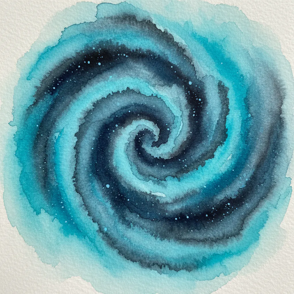 Easy watercolor night sky painting idea 23
