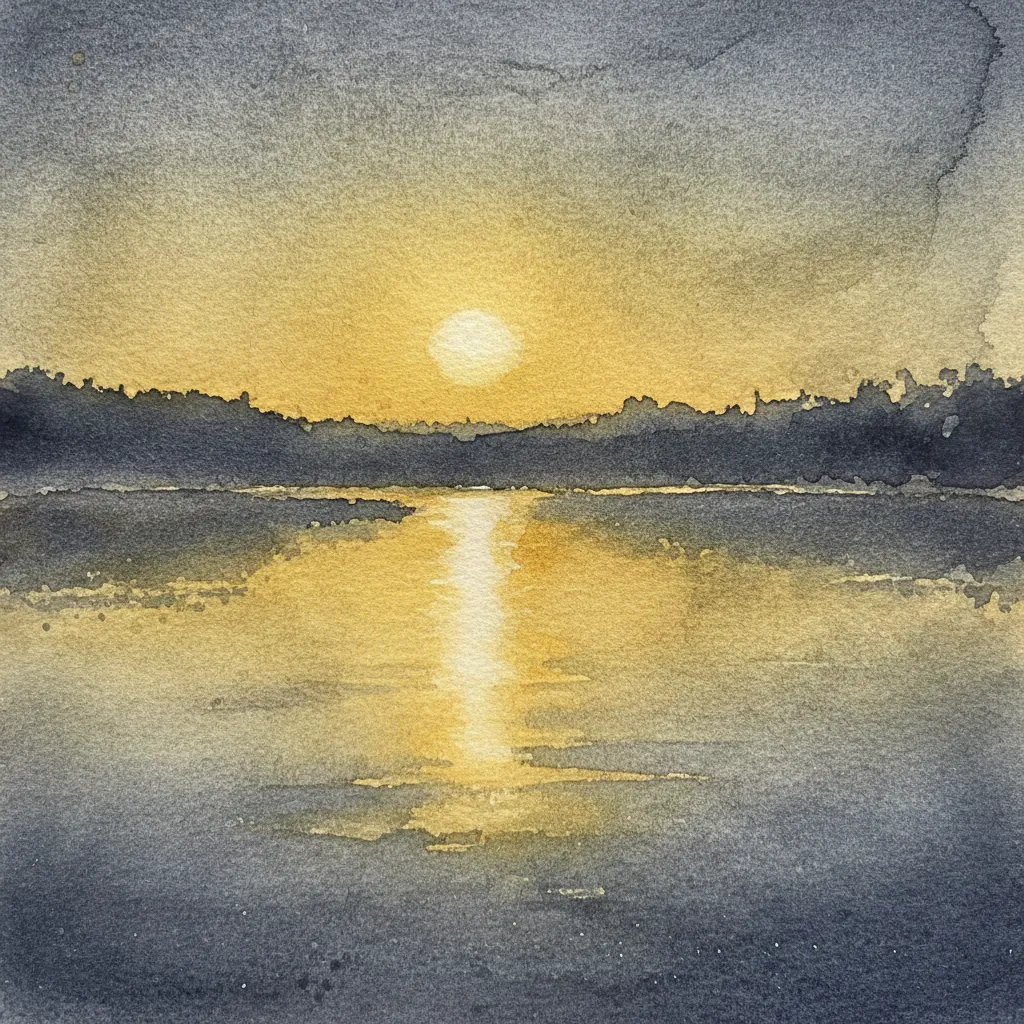 Easy watercolor night sky painting idea 24