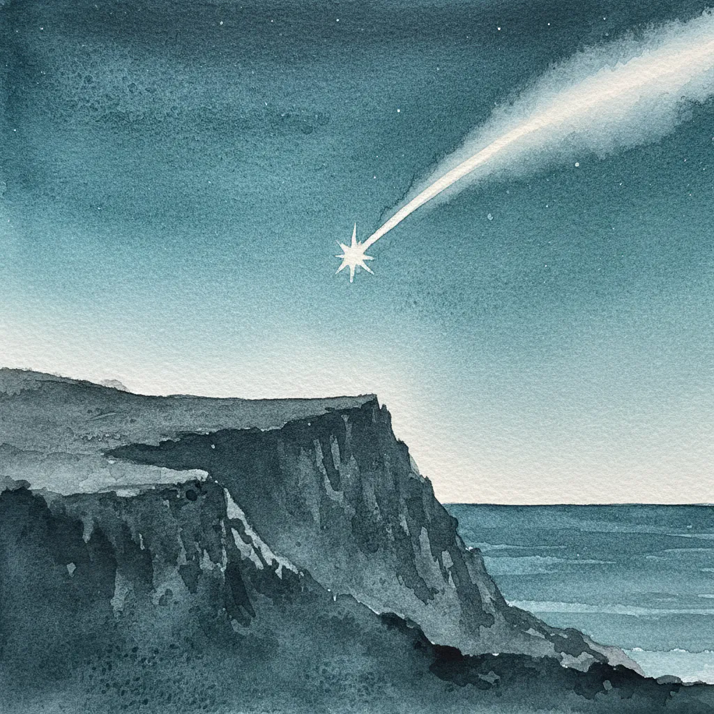 Easy watercolor night sky painting idea 28