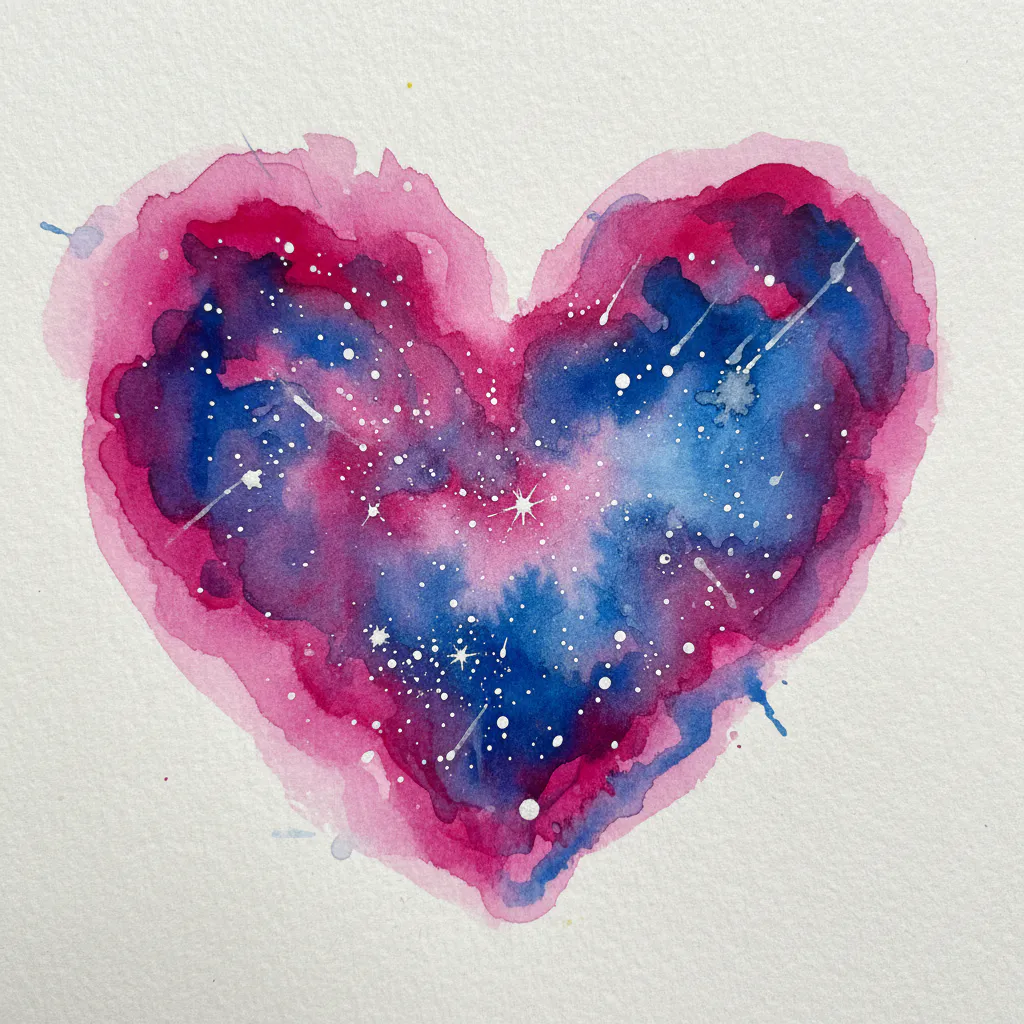Easy watercolor night sky painting idea 29