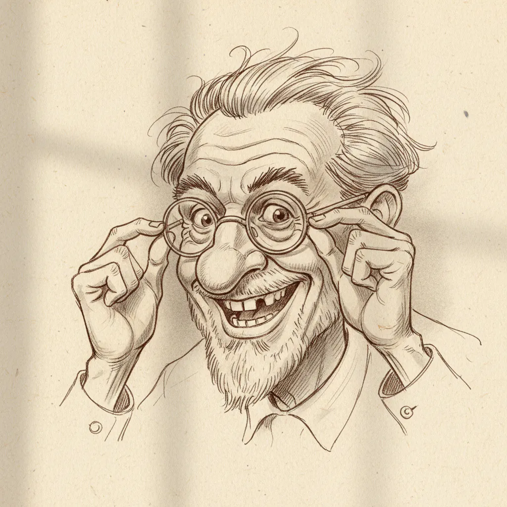 Funny caricature drawing idea 16