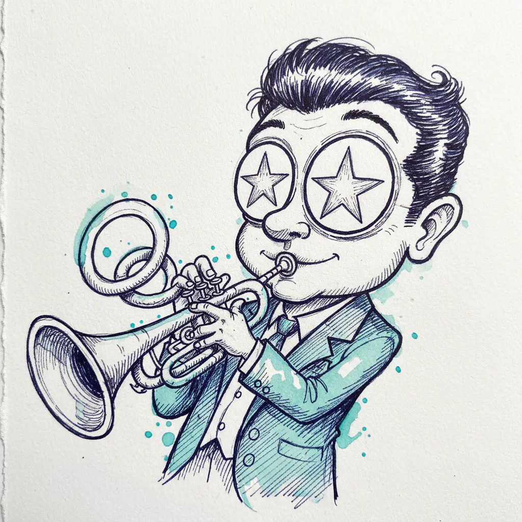 Funny caricature drawing idea 18