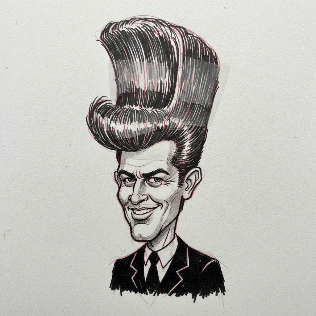 Funny caricature drawing idea 34