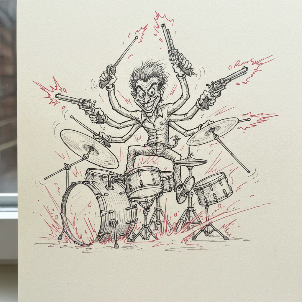 Funny caricature drawing idea 37
