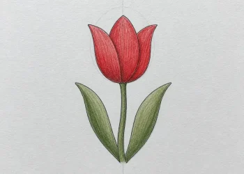 How To Draw A Tulip