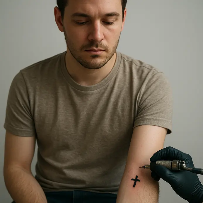 An illustration showing ancient pagan mourning practices involving cuts and marks on skin.