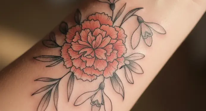 January Birth Flower Tattoo Ideas