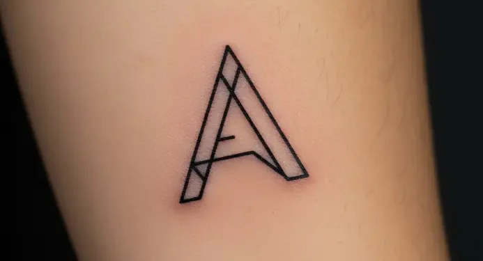 Letter A Tattoo Ideas