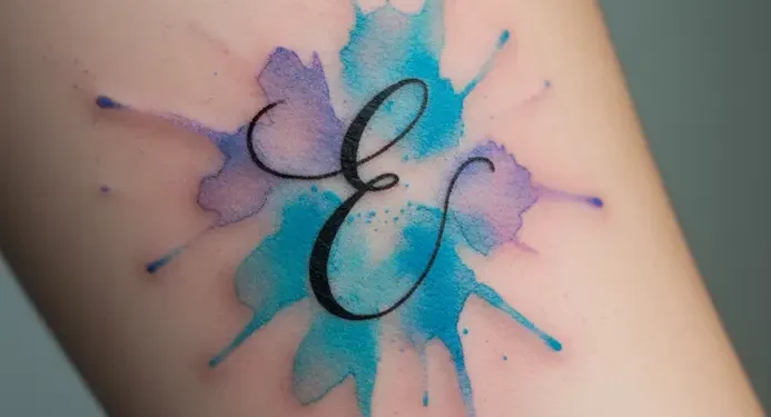 Letter E Tattoo Ideas