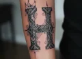 Letter H Tattoo Ideas