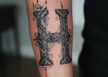 Letter H Tattoo Ideas