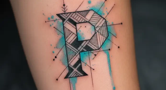 Letter P Tattoo Ideas