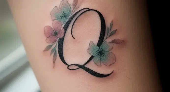 Letter Q Tattoo Ideas