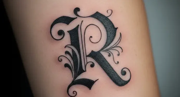 Letter R Tattoo Ideas