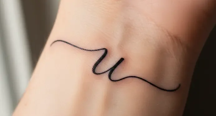 Letter U Tattoo Ideas
